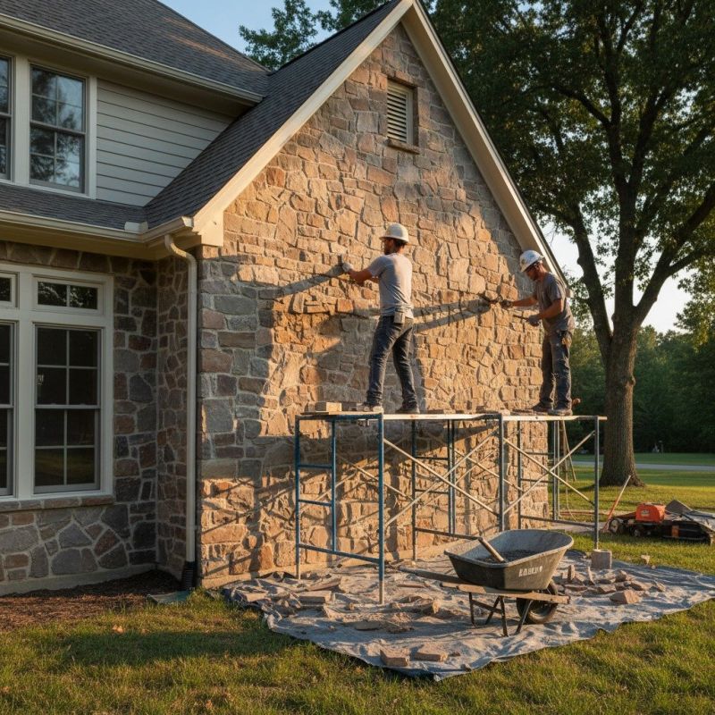 Local Stone Facade Installation pros at work