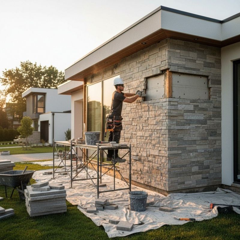 Stone Facade Installation