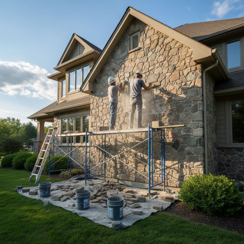 Stone Facade Installation